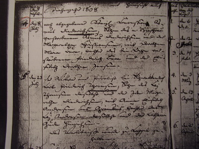 Kirchenbuch - Heiratsregister - 1808